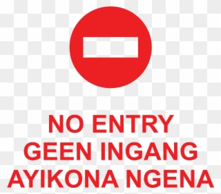 No Entry Symbolic Safety Sign Clipart