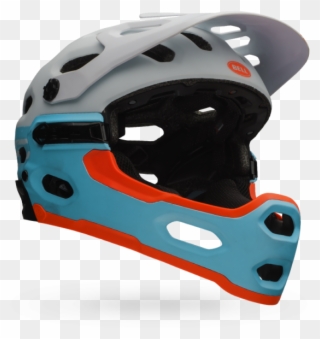 Bell Super 2r Mips Full Face Mtb Womens Helmet White/glacier Clipart