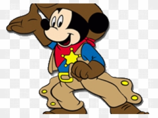 Mickey Mouse Clipart Cowboy - Png Download