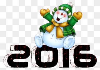 2016 Snow Man Snowman Snow New Year Happy Bear Y D Clipart