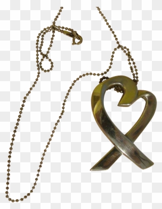 Paloma Picasso Loving Heart Tiffany Co Necklace Free Clipart