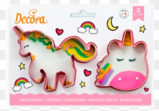 Cookie Cutter Unicorn, 2 Pieces Clipart