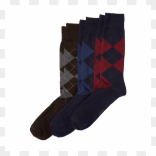 Argyle Sock 3-pack Clipart