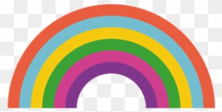 Cute Rainbow Sticker By Kim Campbell Clipart