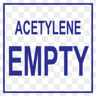 Acetylene Empty Symbolic Safety Sign Clipart