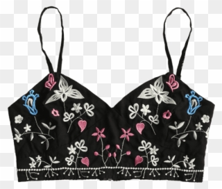 Vipbvpy Zaful Floral Embroidered Bralette Tank Top Clipart