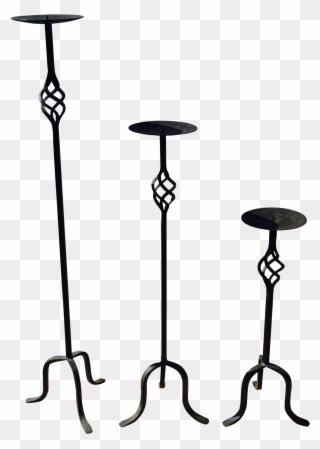 Late 20th Century Mediterranean Moroccan Iron Candle Clipart