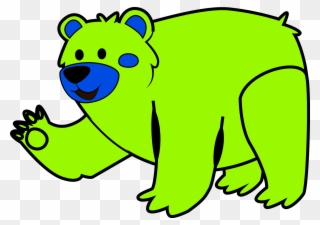 Cute Animal Bear Clipart Clip Art Png - Colouring Picture Of Bear Transparent Png