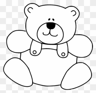Teddy Bear Images, White Teddy Bear, Teddy Bears, Teddy - Teddy Bear Black And White Clipart - Png Download