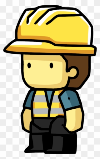 Construction Worker - Scribblenauts Wiki - Scribblenauts Worker Clipart