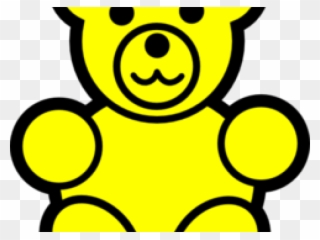Gummy Bear Clipart Yellow - Clip Art Gummy Bear - Png Download
