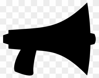 Clip Art Black And White Stock Bullhorn Vector Pengeras - Png Download