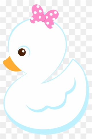 Girl Duck Clip Art - Baby Rubber Ducky Clipart - Png Download