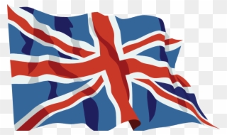 United Kingdom Flag Waving Icon - Great Britain Flag Png Clipart