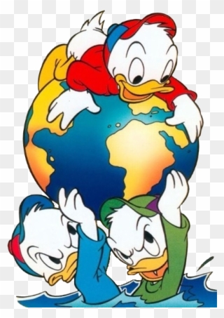 Duck Tales Cartoon Baby Clip Art Images - Donald Duck Nephews Bed - Png Download