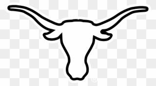 Texas Longhorns Logo Png - Black And White Longhorn Logo Clipart