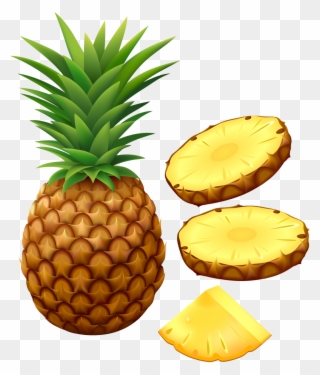 Food Clipart Mineral - Real Pineapple Clip Art - Png Download
