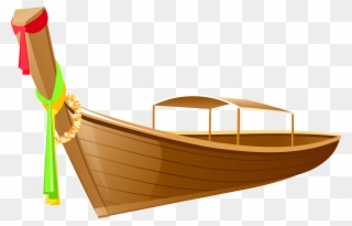 Boat In Thailand Clipart - Png Download