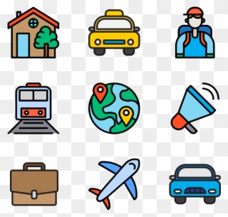 Travel - Flat Icon Employee Clipart