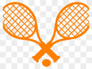 Free Tennis Clipart - Two Tennis Rackets Crossed - Png Download