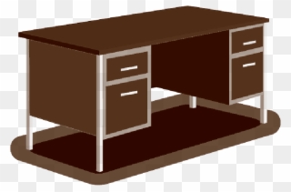 Clipart Table Meja - Desk - Png Download