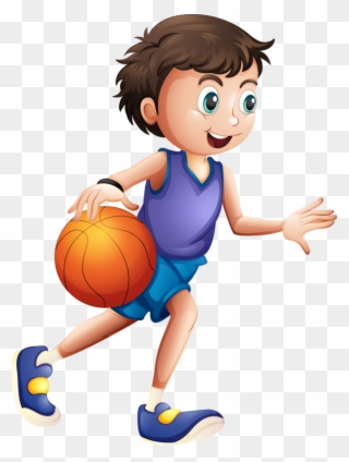 Female Clipart Badminton Player - Man Moving Animation Basketball - Png Download