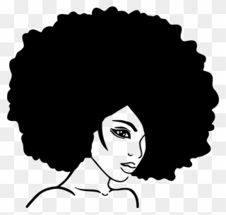 Wall Decal Sticker Beauty Parlour Afro - Afro Clipart