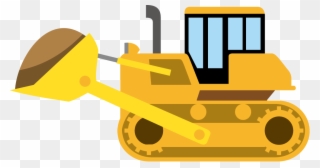 Cat Clipart Bulldozer - Transparent Bulldozer Png