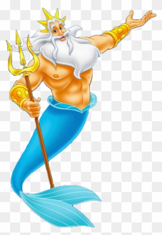 Lou Cliparts - King Triton Little Mermaid - Png Download
