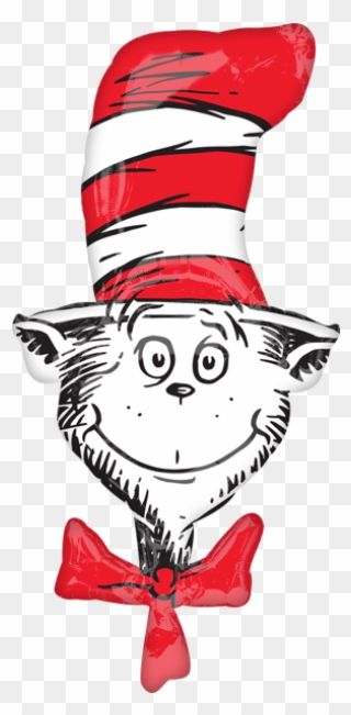 Cat In The Hat Dr Seuss Birthday Party Supplies Canada - Cat In The Hat Head Clipart
