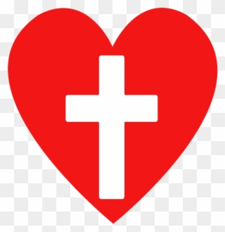 Bible Clipart Png , Christian Heart Clip Art Transparent - Christian Cross