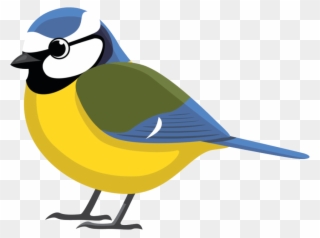 Blue Tit Facing Left - Blue Tit Png Clipart