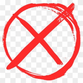 Grunge Yes No - No Icon Png Clipart