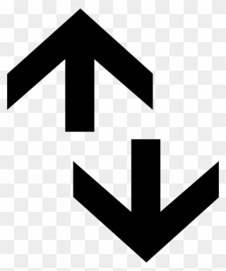 Png Black And White Two Way Arrow Svg - Both Ways Arrow Icon Clipart