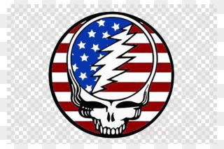 Grateful Dead Patriotic Clipart Skeletons From The - Grateful Dead Red White And Blue - Png Download