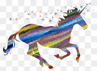 Thelma The Unicorn T Shirt Unicorn Horn The Polyamorists - Clip Art Unicorn Silhouette - Png Download