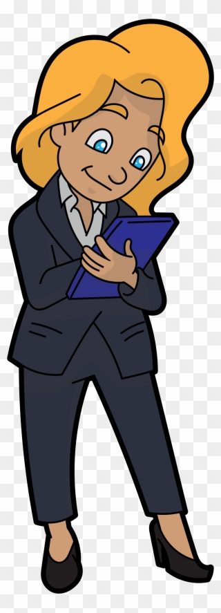 Clip Art Busy Business Woman - Png Download