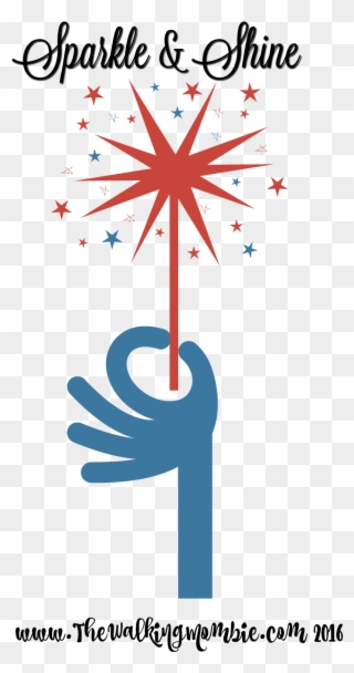 Small Resolution Of Free 4th Of July Clipart Sparkle - Png Download