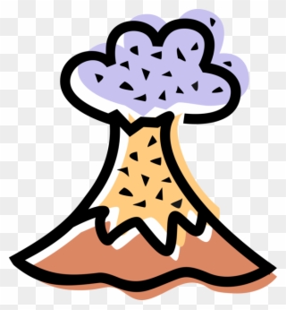 Ejects Hot Volcanic Ash Clipart