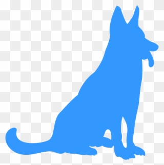 Aufkleber Auto / Motorrad Kontur Hund Schäferhund Clipart