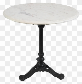 White Marble Cast Iron Side Table Chairish And End Clipart