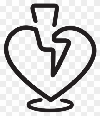 Broken Heart Clipart Transparent Background - Png Download