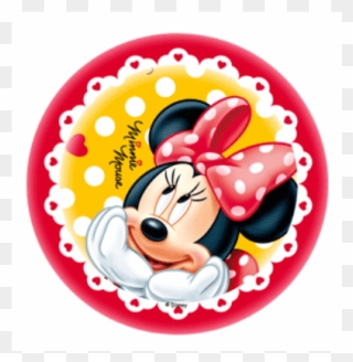 Disque Sucre Minnie Rêveuse Planete Gateau Clipart
