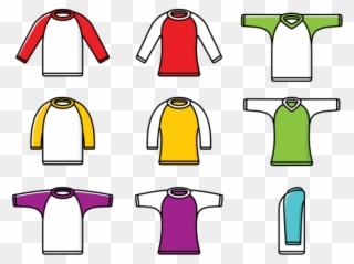 Men's Raglan T-shirt Clipart
