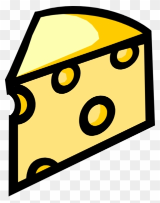 Vector Illustration Of Swiss Cheese Dairy Product Food Clipart