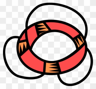 Vector Illustration Of Lifebuoy Ring Lifesaver Life Clipart