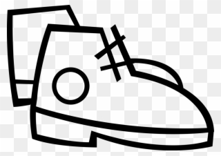 Vector Illustration Of Hiking Boots Footwear Designed Clipart