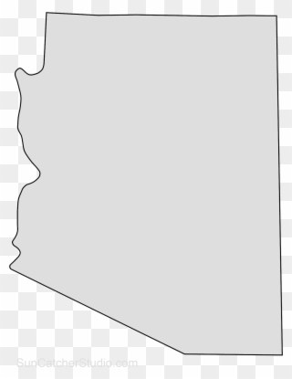 Arizona Map Outline Png Shape State Stencil Clip Art Transparent Png ...