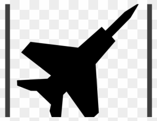 Jet Clipart Black And White - Png Download