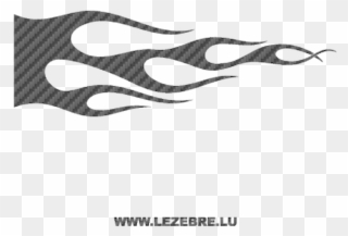Flame Carbon Decal 143 Clipart